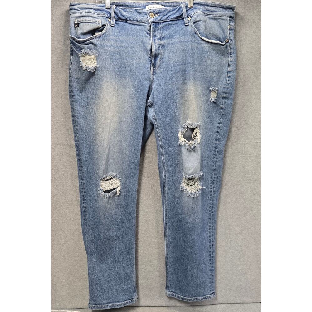 Kancan Light Wash Distressed Jeans Size 24